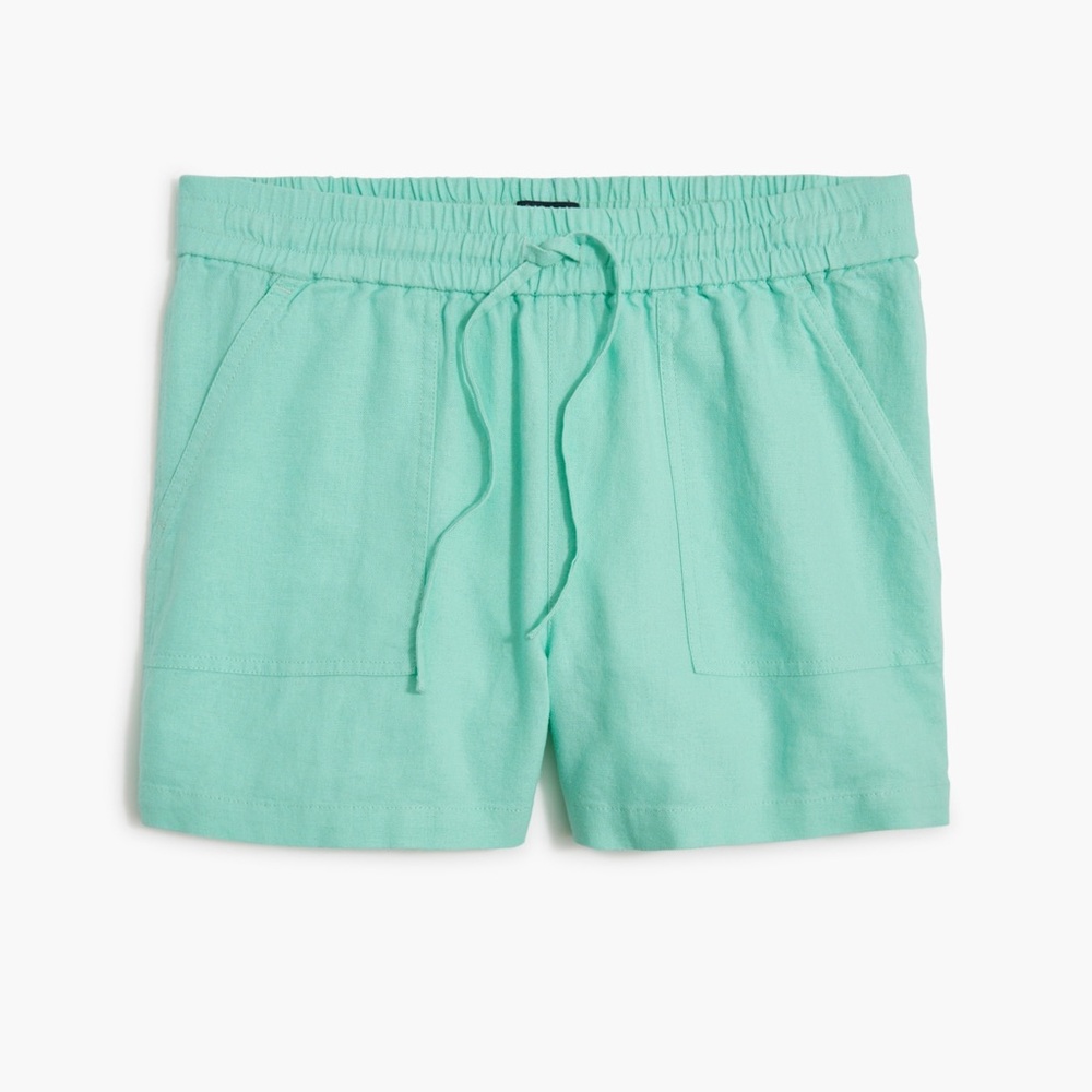 J.Crew - New seaside short in linen blend | XS Green | New with tags